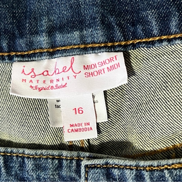 NWT Isabel Maternity Midi Shorts -Size 16 - Picture 2 of 8